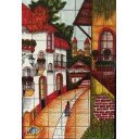 Mexican Talavera Mural Pueblo 19